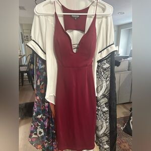 Fashion Nova Serenity Dress in Plum